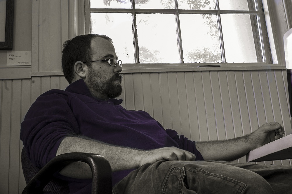 Jeff at his desk