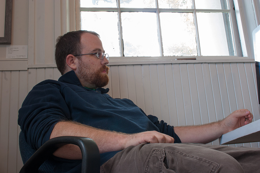 Jeff at his desk